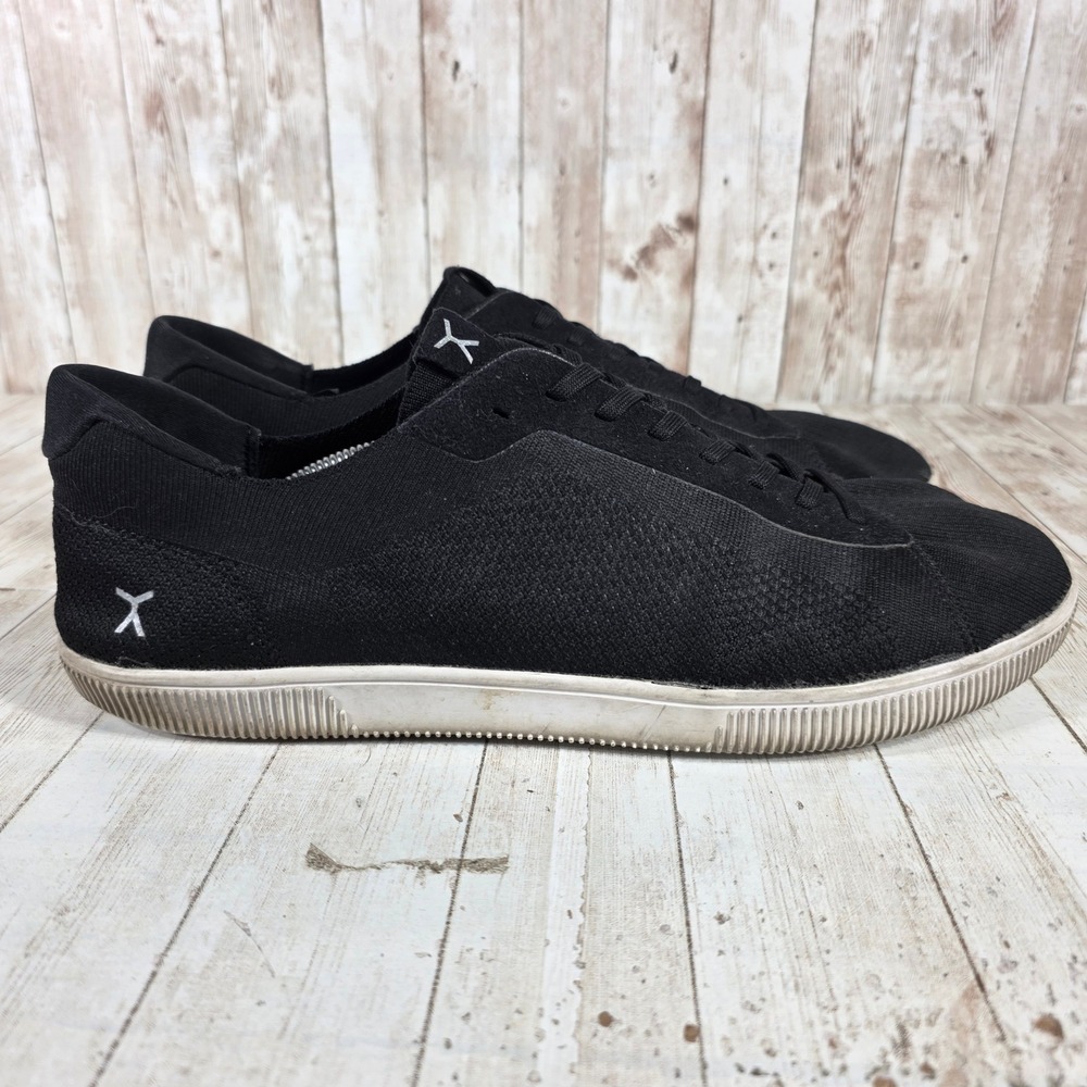 Flux Black Knit Lace Up Sneakers Men Size‎ 14 Casual Comfort Shoes
